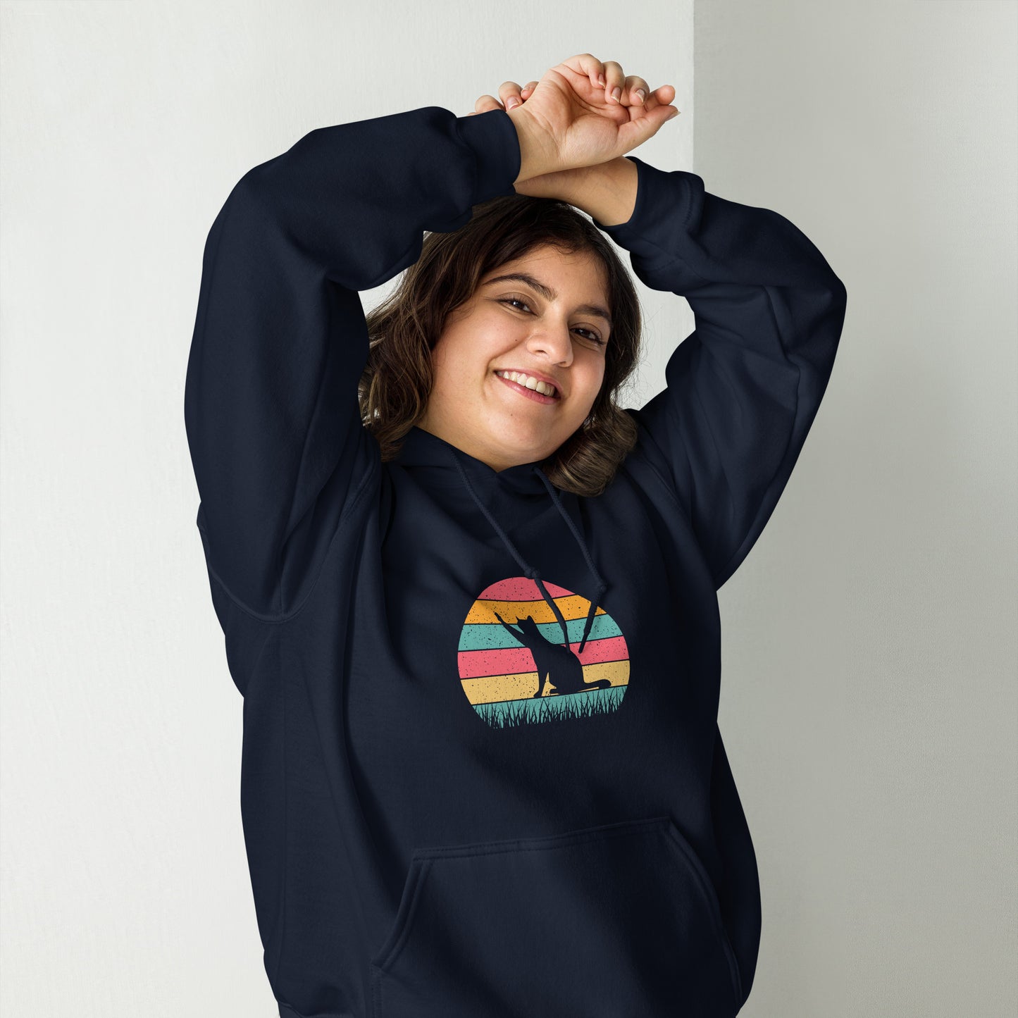 Sunflower Cat Unisex Hoodie
