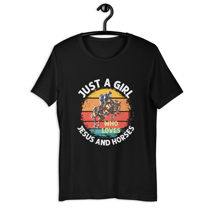 Jesus and Horses Unisex T-shirt